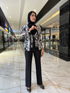 کت و شلوار زنانه هندسی